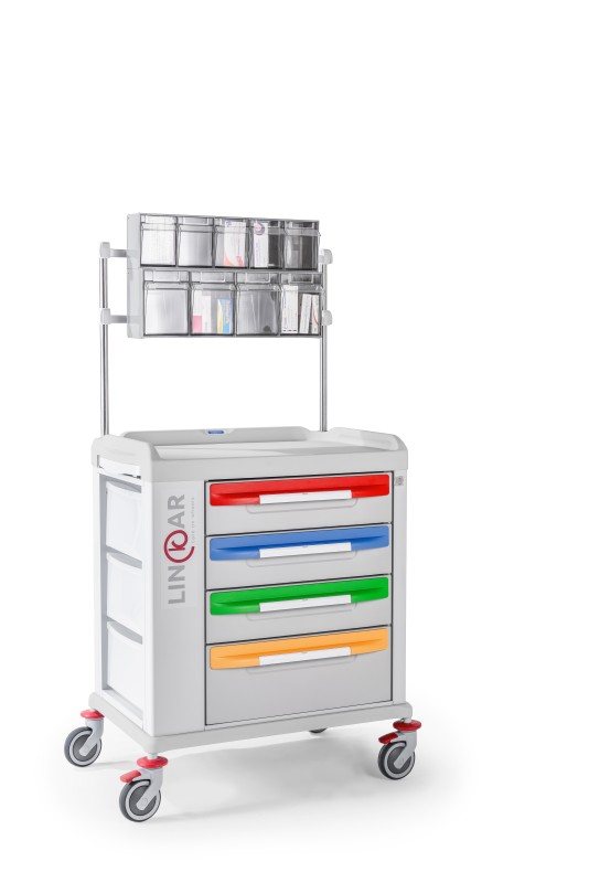 Carro Linkar para distribución de medicamentos · vista adicional